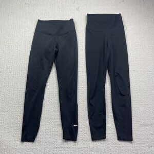 Nike Yoga Dri-fit High Rise Leggings Black Women Sz XS Training Sports